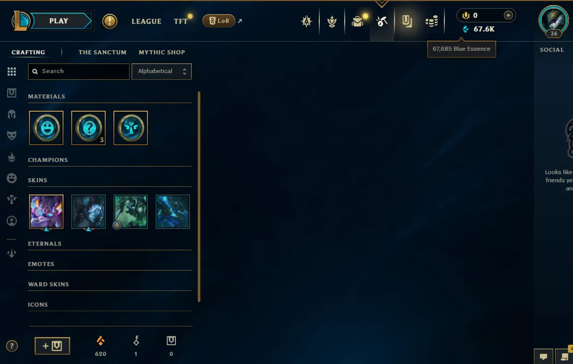 【 NA 】∙ Gold IV ⭐ 66% WR 💎 67K BE ⚡ +38 LP Gain 🎉 8 Skins ✅ Name Changeable ✅ Unverified Email 🚚 Instant Delivery
